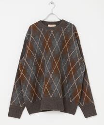 FORK&SPOON | FORK&SPOON　アーガイルプルオーバーニット(ニット/セーター)