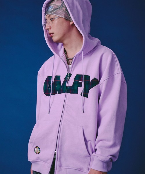 GALFY(ガルフィー)の「GALFY-ばーばの切り貼りリメイクパーカー(パーカー・メンズ・ホワイト/ピンク/ブラック・L/XL)」の21枚目の写真