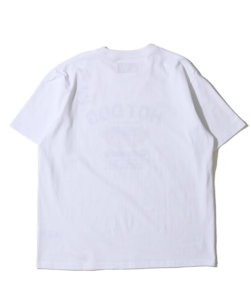 UNIVERSAL OVERALL(ユニバーサルオーバーオール)の「【UNIVERSAL OVERALL】オリジナルグラフィッククルーネックTシャツ(Tシャツ/カットソー・レディース・ネイビー/ブルーグレー/オートミール/グリーン系/ホワイト・X-LARGE/LARGE/MEDIUM)」の7枚目の写真