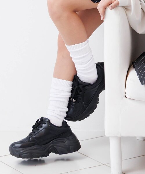 algy(アルジー)の「algyネームルーズソックス(ソックス/靴下・キッズ・ベージュ/オフホワイト・24/21)」の1枚目の写真