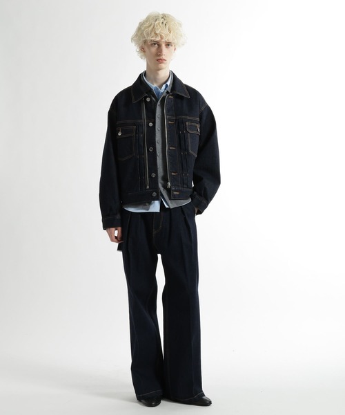 HARE（ハレ）の「Premium Woolニットシャツ(HARE)（ニット/セーター・メンズ・グレー/ブラック・FREE）」の7枚目の写真