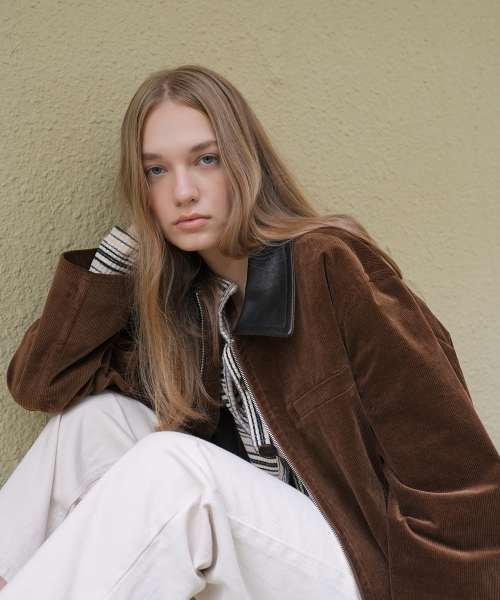 PAUL&ALICE(ポール&アリス)の「CORDUROY ZIP-UP JACKET / BROWN(その他アウター・レディース・ブラウン・FREE)」の1枚目の写真