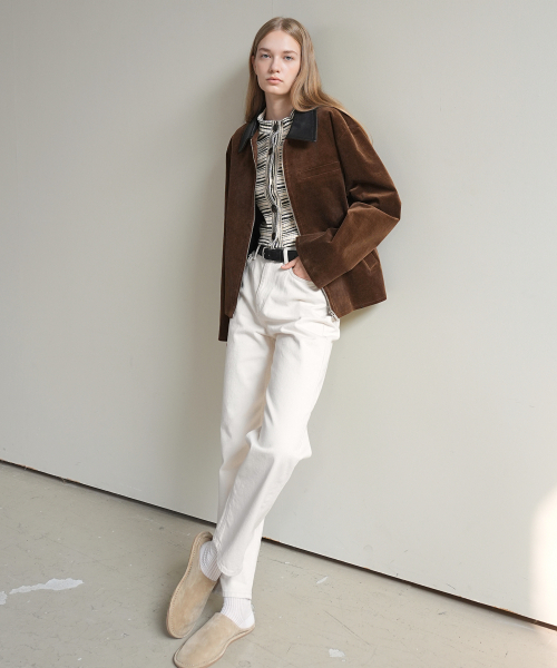 PAUL&ALICE(ポール&アリス)の「CORDUROY ZIP-UP JACKET / BROWN(その他アウター・レディース・ブラウン・FREE)」の3枚目の写真