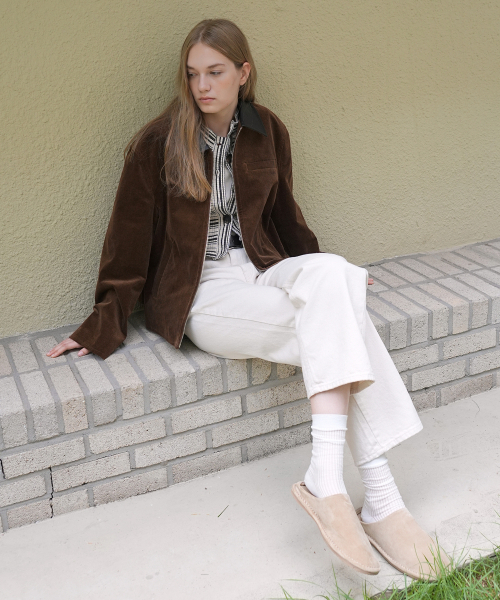 PAUL&ALICE(ポール&アリス)の「CORDUROY ZIP-UP JACKET / BROWN(その他アウター・レディース・ブラウン・FREE)」の4枚目の写真