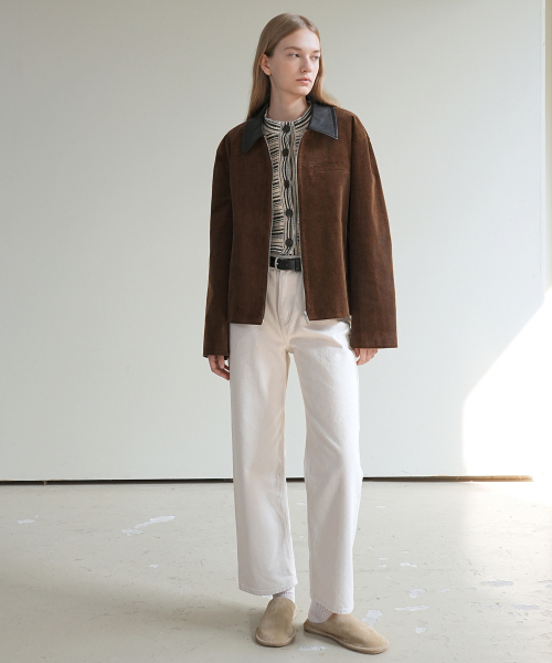 PAUL&ALICE(ポール&アリス)の「CORDUROY ZIP-UP JACKET / BROWN(その他アウター・レディース・ブラウン・FREE)」の5枚目の写真