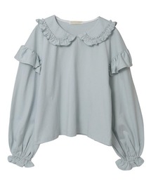 Candy Stripper | FRILL COLLAR トップス(Tシャツ/カットソー)