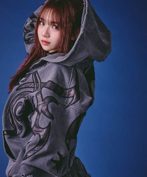 セール】GALFY（ガルフィー）汚れ部族パーカー/トライバル スウェット