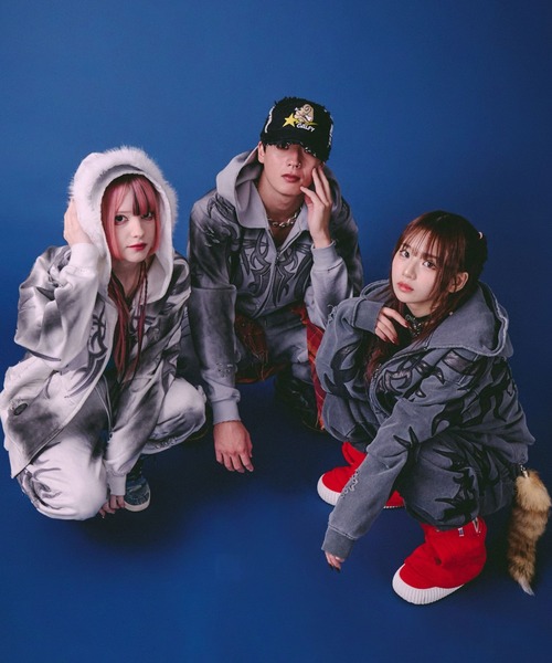 セール】GALFY（ガルフィー）汚れ部族パーカー/トライバル スウェット