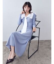 SNIDEL | 【NEW YEAR'S SPECIAL ITEM】セーラーカラーニットワンピース(ワンピース)