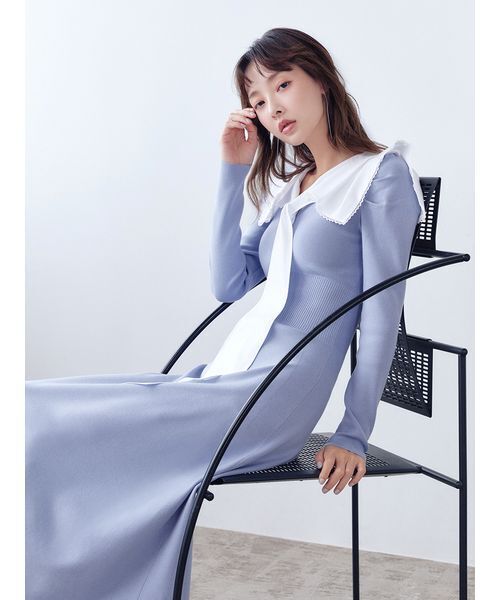 セーラーカラーニットワンピース（ワンピース）｜SNIDEL（スナイデル