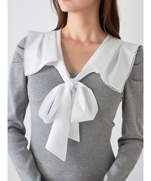 セーラーカラーニットワンピース（ワンピース）｜SNIDEL（スナイデル