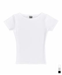 UPING（ユピング）の「[スーパーソフテンセル] nドレッシースリム-ノーマルボートネック半袖Tシャツ（Tシャツ/カットソー）」