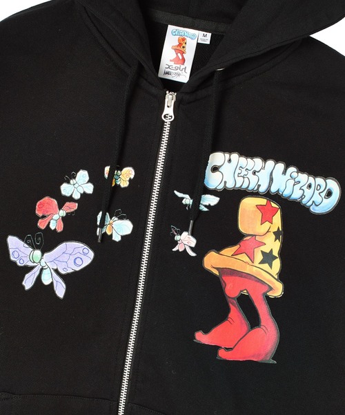 X-girl（エックスガール）の「X-girl x Mark Bode ZIP UP SWEAT HOODIE（パーカー・レディース・ブラック/ホワイト・L/M/S）」の14枚目の写真