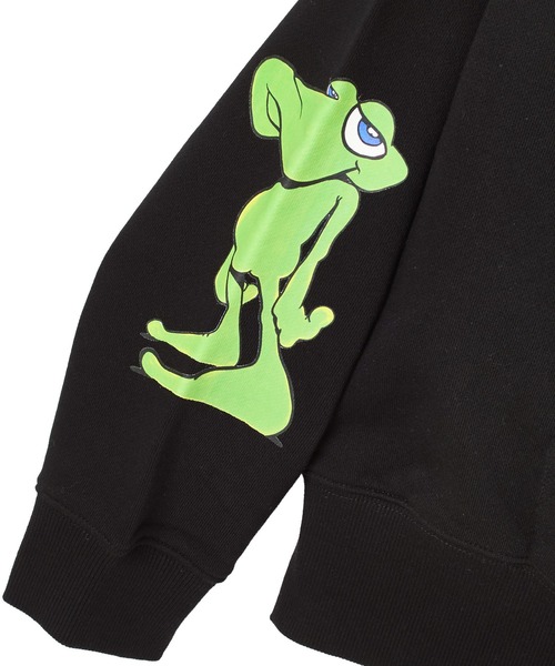 X-girl（エックスガール）の「X-girl x Mark Bode ZIP UP SWEAT HOODIE（パーカー・レディース・ブラック/ホワイト・L/M/S）」の15枚目の写真