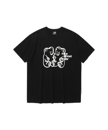GUMMY BEAR&LOGO TEE_BLACK(NG2EMUT501A)