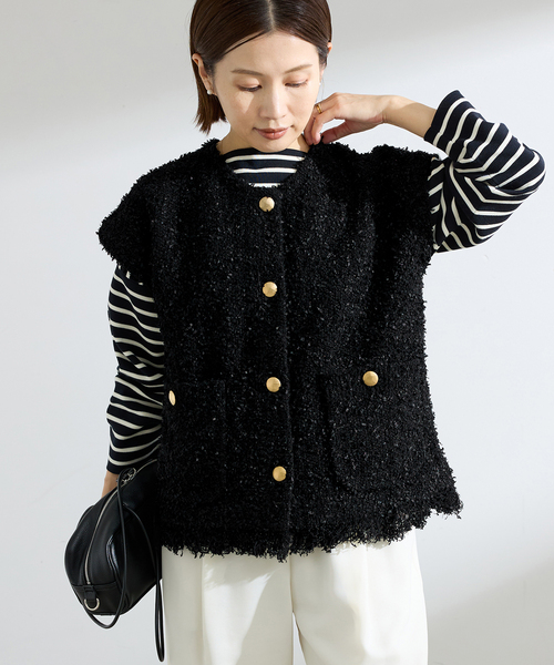 ミックスツイードベスト（ベスト）｜IENA（イエナ）のファッション通販