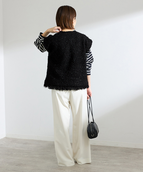 IENA（イエナ）の「ミックスツイードベスト（ベスト・レディース・アイボリー/ブラック・FREE）」の13枚目の写真