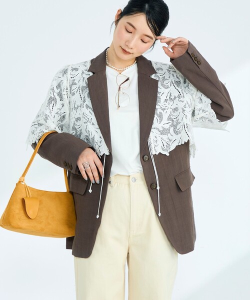 fredy emue（フレディエミュ）の「レースボレロ（その他トップス・レディース・オフホワイト・38）」の8枚目の写真