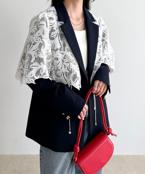 fredy emue（フレディエミュ）の「レースボレロ（その他トップス・レディース・オフホワイト・38）」の15枚目の写真