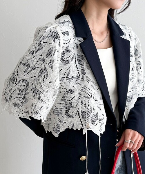 fredy emue（フレディエミュ）の「レースボレロ（その他トップス・レディース・オフホワイト・38）」の18枚目の写真