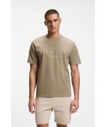ストレッチコットン Tシャツ ロゴアートワーク