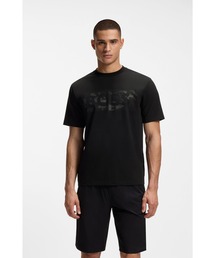 BOSS（ボス）の「ストレッチコットン Tシャツ ロゴアートワーク（Tシャツ/カットソー）」