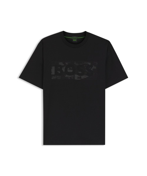 BOSS(ボス)の「ストレッチコットン Tシャツ ロゴアートワーク(Tシャツ/カットソー・メンズ・ブラック/ライトブラウン・M/L/XL/S)」の6枚目の写真