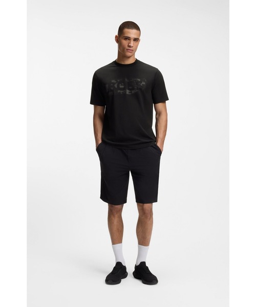 BOSS(ボス)の「ストレッチコットン Tシャツ ロゴアートワーク(Tシャツ/カットソー・メンズ・ブラック/ライトブラウン・M/L/XL/S)」の4枚目の写真