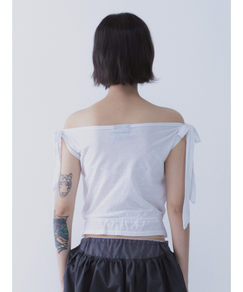 SETSETSET（セットセットセット）の「RABBIT SHIRRING T-SHIRT WHITE（Tシャツ/カットソー・レディース・その他・ONE SIZE）」の14枚目の写真