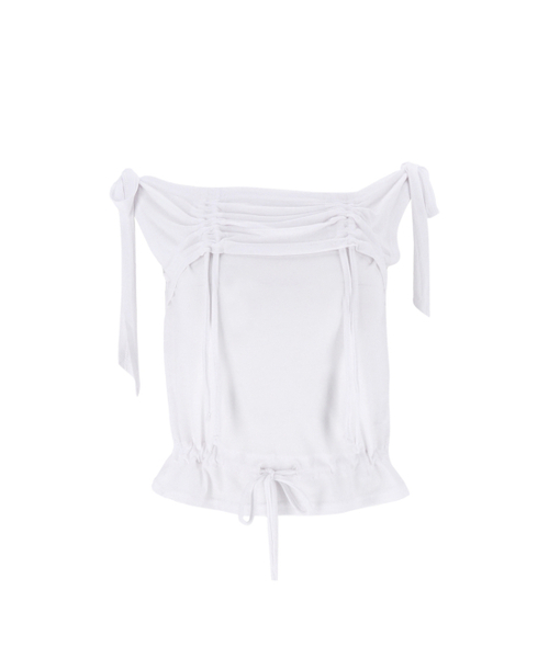 SETSETSET（セットセットセット）の「RABBIT SHIRRING T-SHIRT WHITE（Tシャツ/カットソー・レディース・その他・ONE SIZE）」の9枚目の写真