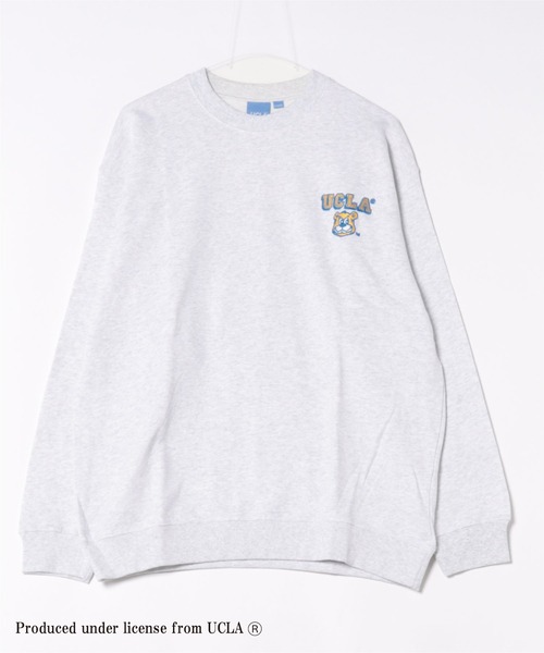 UCLA(ユーシーエルエー)の「【UCLA】 ワンポイント刺繍 裏毛トレーナー プルオーバー スウェット(スウェット・メンズ・ネイビー/ブラック/ホワイト・2/3)」の1枚目の写真