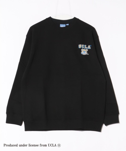 UCLA(ユーシーエルエー)の「【UCLA】 ワンポイント刺繍 裏毛トレーナー プルオーバー スウェット(スウェット・メンズ・ネイビー/ブラック/ホワイト・2/3)」の2枚目の写真