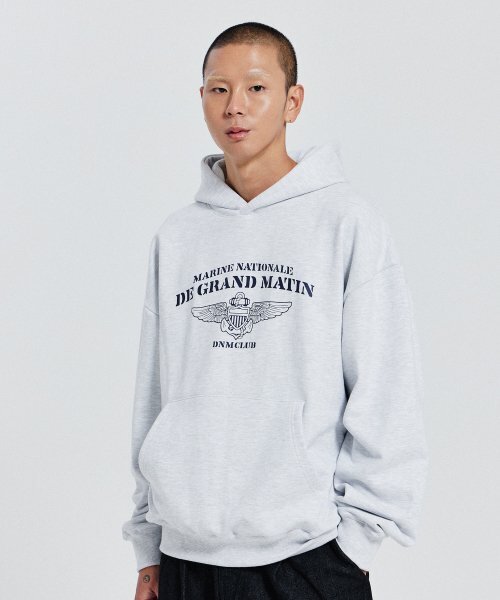 DE GRAND MATIN(ディグランドマーティン)の「V.HEAVY HOOD SWEAT CLUB_1% MELANGE(パーカー・メンズ・その他・FREE)」の1枚目の写真