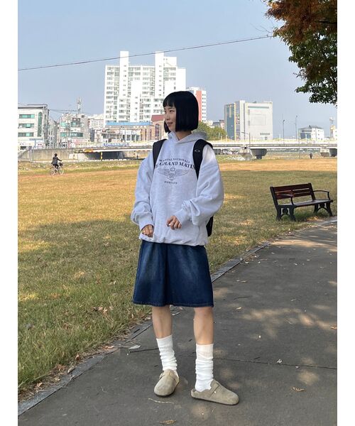DE GRAND MATIN(ディグランドマーティン)の「V.HEAVY HOOD SWEAT CLUB_1% MELANGE(パーカー・メンズ・その他・FREE)」の3枚目の写真