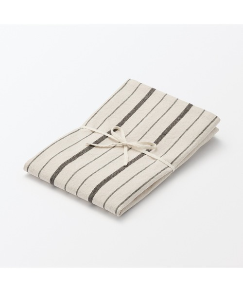 無印良品（ムジルシリョウヒン）の「綿洗いざらしクッションカバー　４３×４３ｃｍ用（クッション/クッションカバー・メンズ・ホワイト系/グレー系・FREE）」の3枚目の写真
