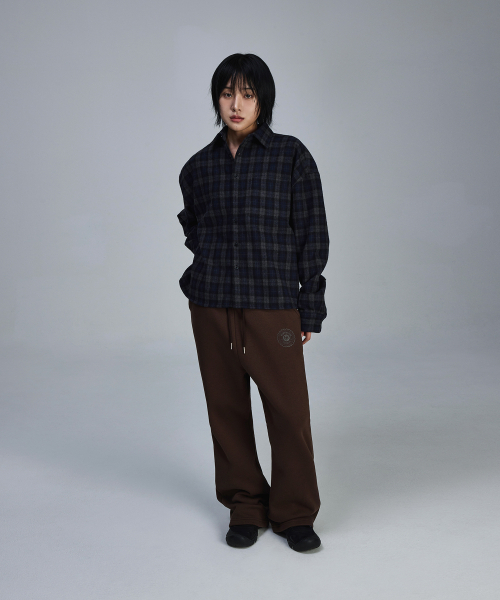 SCALLYWAG（スカリーワグ）の「フレアバギー裏起毛トレーニングパンツ[ブラウン]（スウェットパンツ・レディース・その他・M/L）」の6枚目の写真