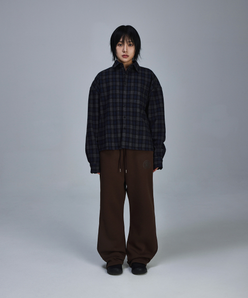 SCALLYWAG（スカリーワグ）の「フレアバギー裏起毛トレーニングパンツ[ブラウン]（スウェットパンツ・レディース・その他・M/L）」の8枚目の写真