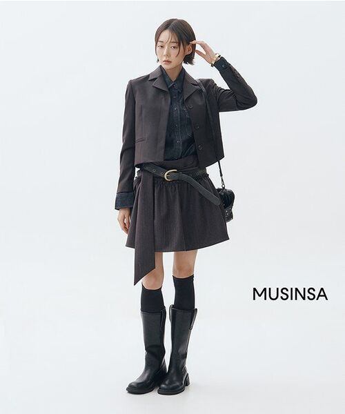 MUSINSA STANDARD WOMAN（ムシンサスタンダードウーマン）の「ウィメンズデニムウエスタンシャツ[ディープインディゴ]（シャツ/ブラウス・レディース・その他・MEDIUM/LARGE/X-SMALL/SMALL）」の5枚目の写真