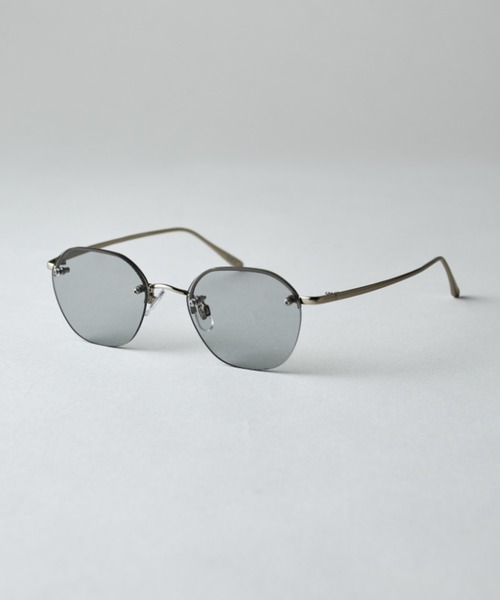 Lui's(ルイス)の「ハーフリムレスサングラス(サングラス・メンズ・ゴールド系その他/ゴールド/シルバー系その他/シルバー・FREE)」の2枚目の写真
