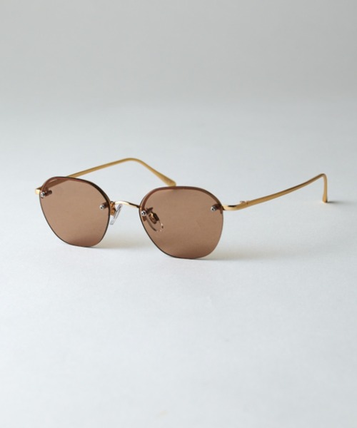 Lui's(ルイス)の「ハーフリムレスサングラス(サングラス・メンズ・ゴールド系その他/ゴールド/シルバー系その他/シルバー・FREE)」の4枚目の写真