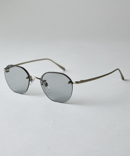 Lui's(ルイス)の「ハーフリムレスサングラス(サングラス・メンズ・ゴールド系その他/ゴールド/シルバー系その他/シルバー・FREE)」の17枚目の写真