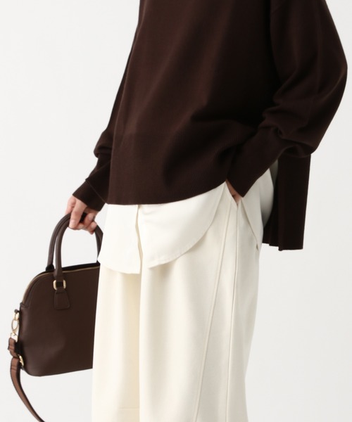 Elura（エルーラ）の「レイヤードアソートタンク/656426（タンクトップ・レディース・グレー/ブラウン/ホワイト×ホワイト/ホワイト×ブルー・FREE）」の5枚目の写真