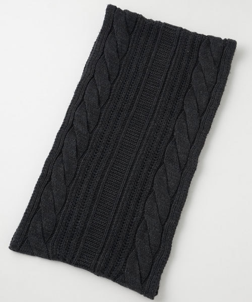 MOUSSY（マウジー）の「KNIT ONEPIECE×SNOOD SET（ワンピース・レディース・トップグレー/ベージュ・FREE）」の4枚目の写真