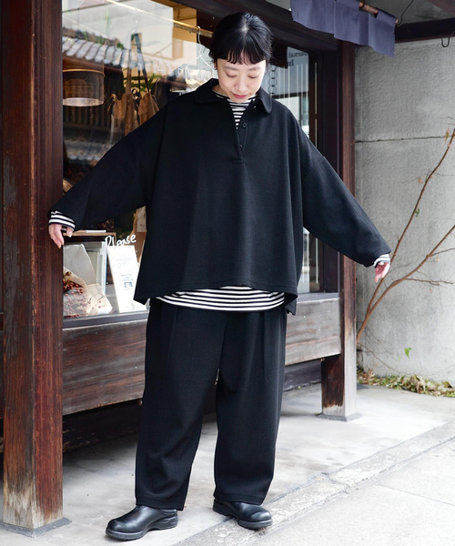 JOURNAL STANDARD LUXE（ジャーナルスタンダード　ラックス）の「ブリスターニットプルオーバー（Tシャツ/カットソー・レディース・ホワイト×ホワイト/ブラック・FREE）」の3枚目の写真