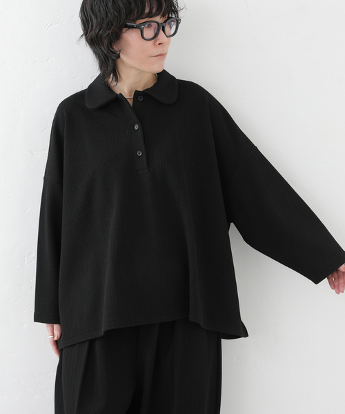 JOURNAL STANDARD LUXE（ジャーナルスタンダード　ラックス）の「ブリスターニットプルオーバー（Tシャツ/カットソー・レディース・ホワイト×ホワイト/ブラック・FREE）」の6枚目の写真