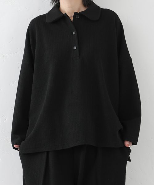 JOURNAL STANDARD LUXE（ジャーナルスタンダード　ラックス）の「ブリスターニットプルオーバー（Tシャツ/カットソー・レディース・ホワイト×ホワイト/ブラック・FREE）」の8枚目の写真