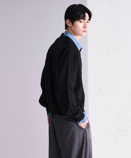 Ellno Loset（エルノロゼット）の「アソートポロニットカーディガン（カーディガン/ボレロ・メンズ・ブラック/ブラック系その他・LARGE/MEDIUM/SMALL）」の13枚目の写真