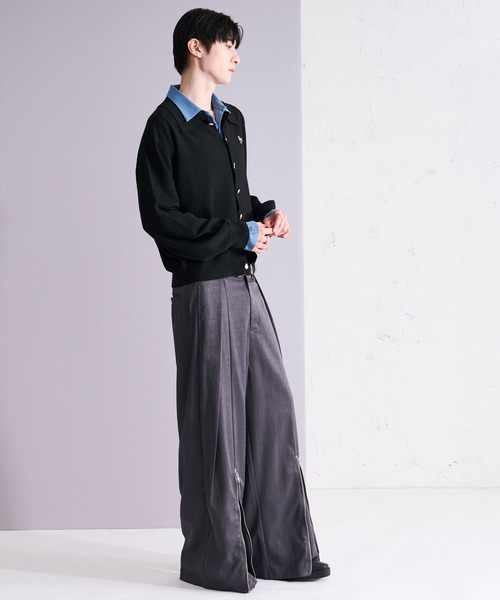 Ellno Loset（エルノロゼット）の「アソートポロニットカーディガン（カーディガン/ボレロ・メンズ・ブラック/ブラック系その他・LARGE/MEDIUM/SMALL）」の16枚目の写真