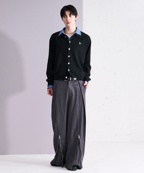 Ellno Loset（エルノロゼット）の「アソートポロニットカーディガン（カーディガン/ボレロ・メンズ・ブラック/ブラック系その他・LARGE/MEDIUM/SMALL）」の15枚目の写真