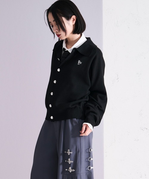 アソートポロニットカーディガン（カーディガン/ボレロ）｜Ellno Loset